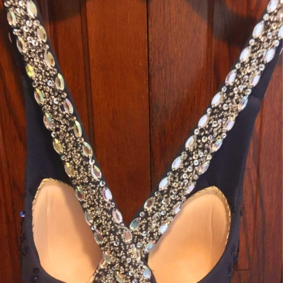 Blue Sequence Prome Dress